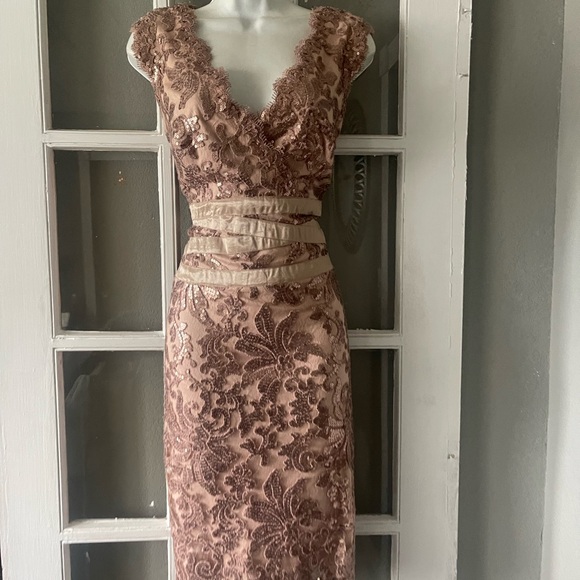 Tadashi‎ Shoji Sequin Midi Dress - Picture 6 of 14